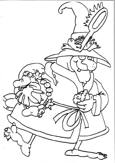 planse desene de colorat halloween